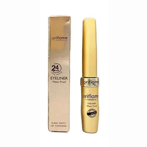 خط چشم مویی اوریفلیم Oriflame مدل ۲۴ ساعته ضدآب پوکه طلایی