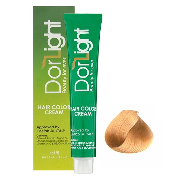 رنگ موی دورلایت (Dorlight) شماره 8.5 - رنگ بلوند طلایی روشن (Light Golden Blonde) - حجم ۱۰۰ میلی‌لیتر