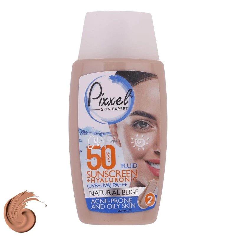 کرم ضدآفتاب رنگی پیکسل مدل Natural BEIGE (Acne-Prone And Oily Skin)
