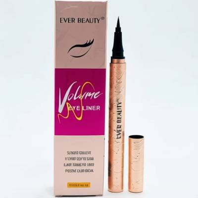 خط چشم ضدآب Ever Beauty مدل Volume با رنگ مشکی مات