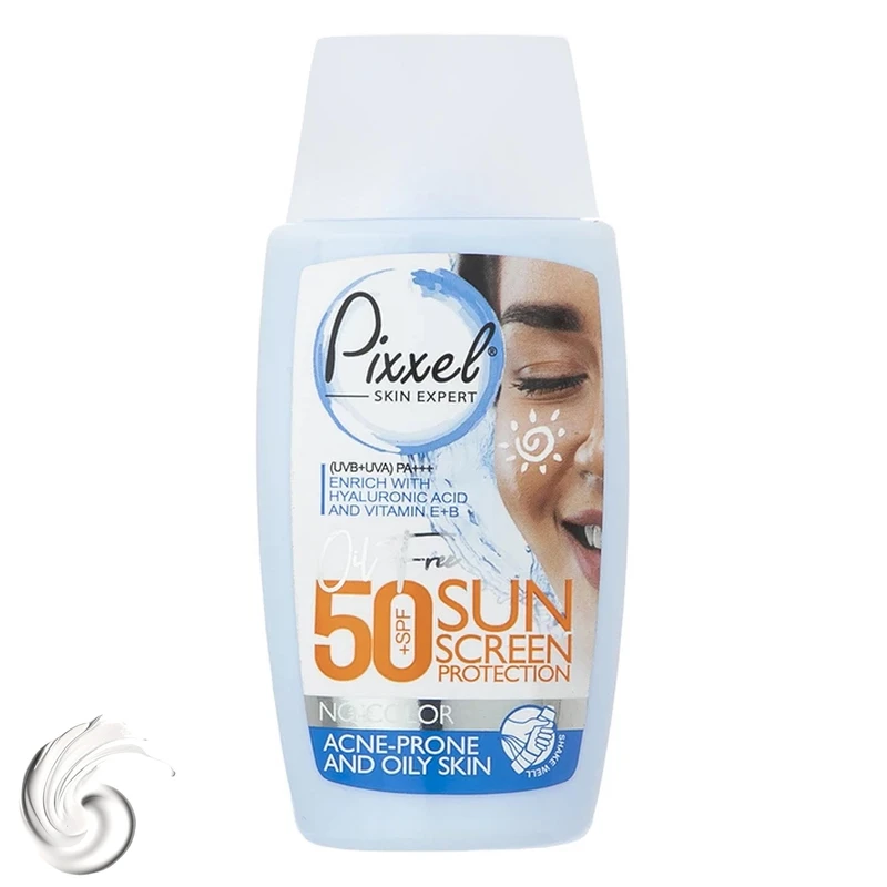 کرم ضدآفتاب بی‌رنگ پیکسل مدل Acne-Prone And Oily Skin
