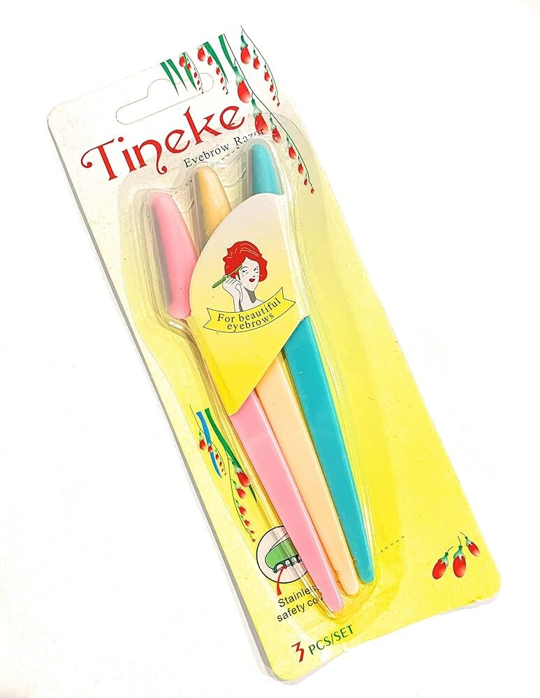 تیغ اصلاح ابرو و صورت تینیک (Tineke) بسته ۳ عددی