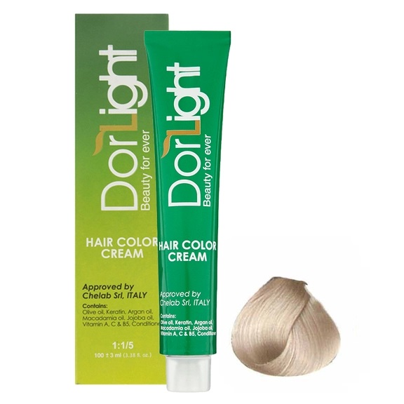 رنگ موی دورلایت (Dorlight) شماره 10.2 - رنگ بلوند دودی فوق روشن (Lightest Ash Blonde) - حجم ۱۰۰ میلی‌لیتر