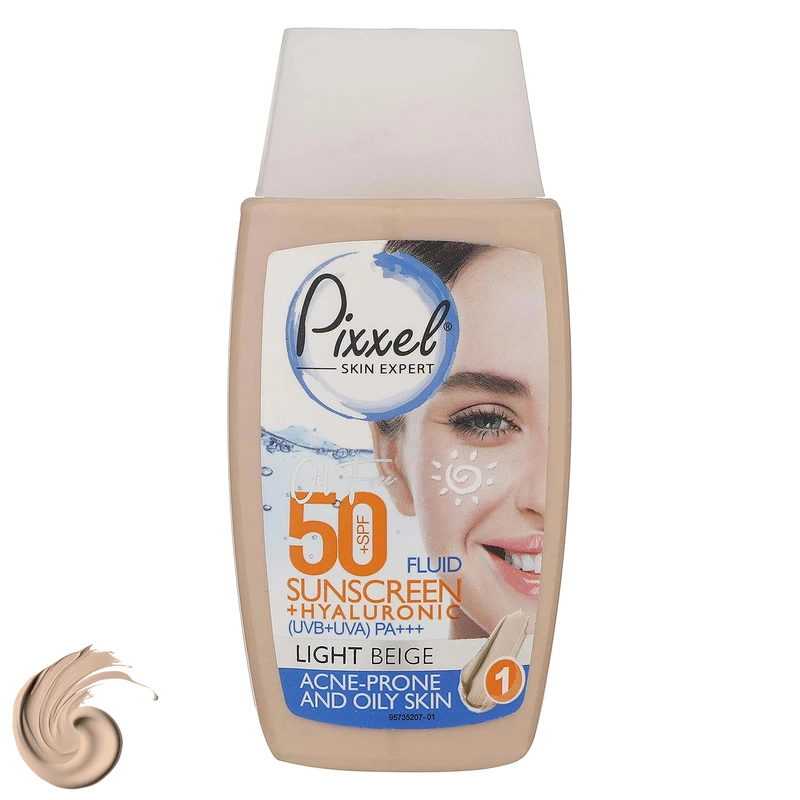 کرم ضدآفتاب رنگی پیکسل مدل LIGHT BEIGE (Acne-Prone And Oily Skin)