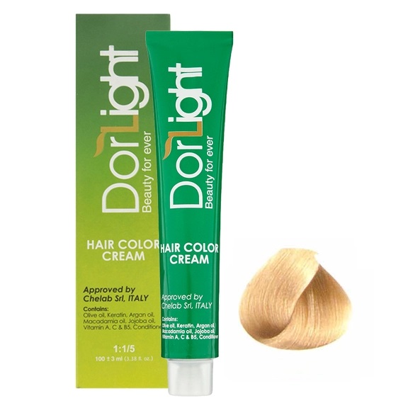 رنگ موی دورلایت (Dorlight) شماره 10.5 - رنگ بلوند طلایی فوق روشن (Lightest Golden Blonde) - حجم ۱۰۰ میلی‌لیتر