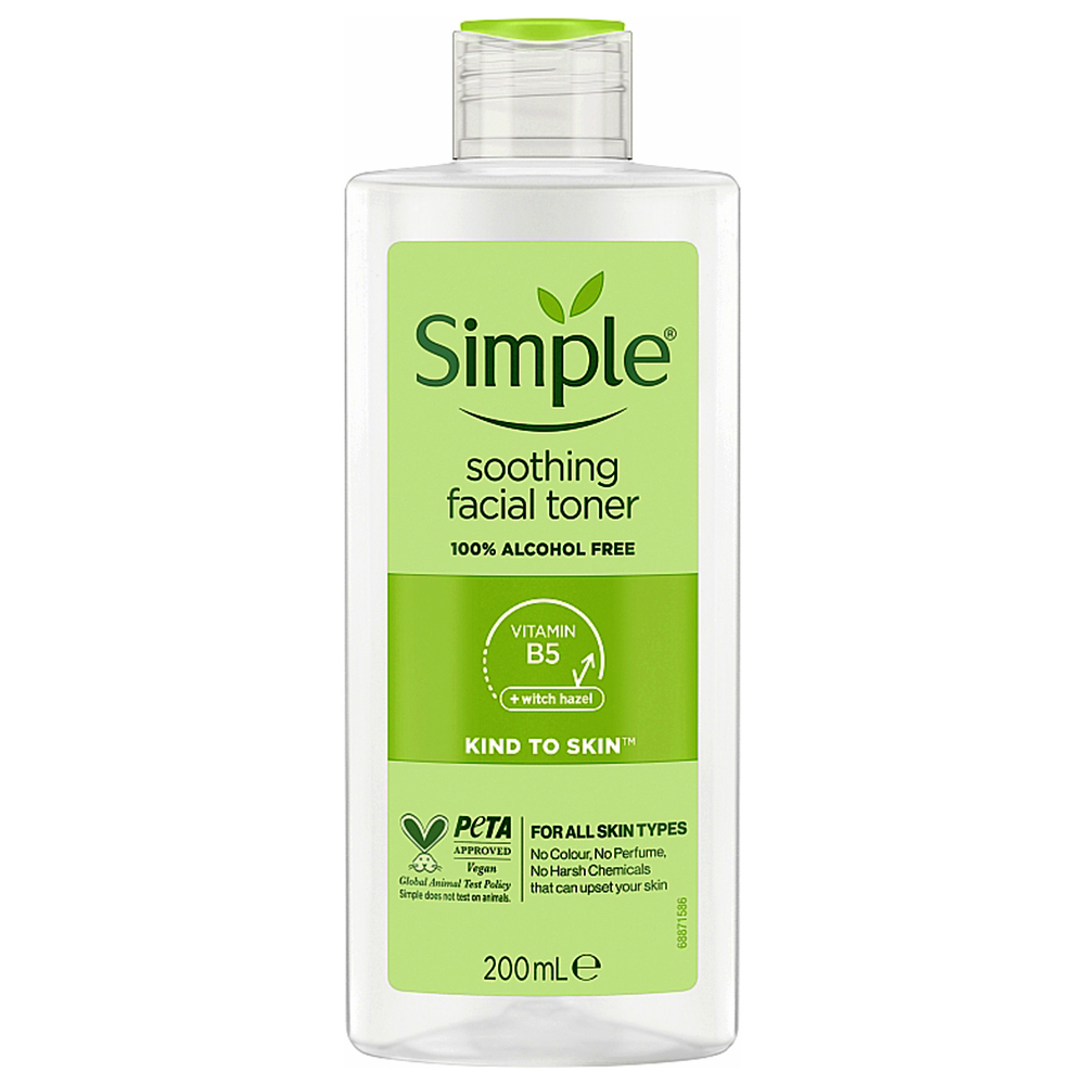 تونر صورت Simple مدل Soothing