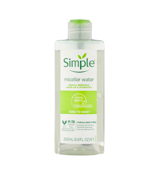 میسلار واتر ملایم Simple مدل Vitamin B3 C
