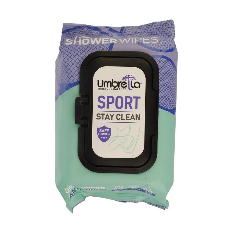 دستمال مرطوب بدن آمبرلا (Umbrella) مدل Sport Stay Clean - بسته 50 عددی
