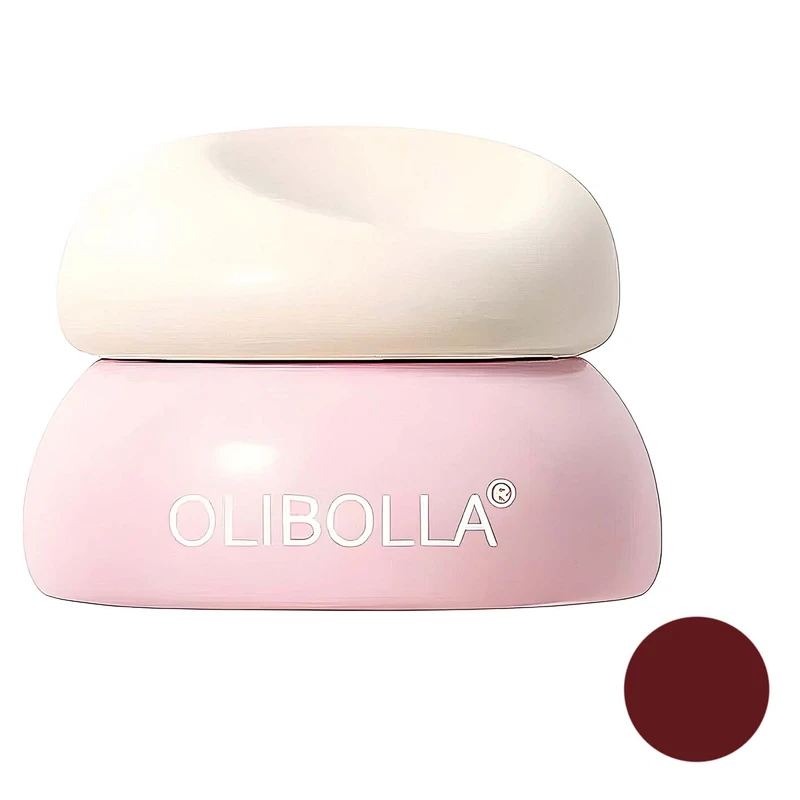 رژ لب مات و مخملی الی‌بولا (Olibolla) مدل Lip Mud شماره ۰۶ - رنگ زرشکی تیره / شرابی عمیق