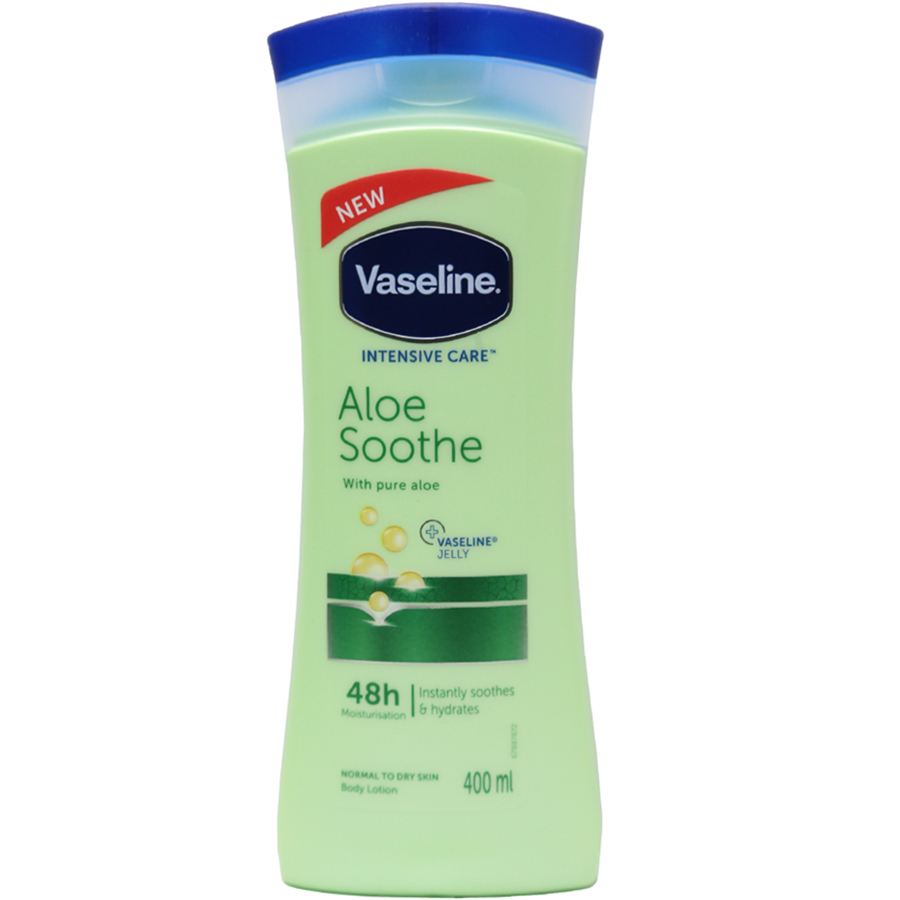 لوسیون بدن وازلین مدل Aloe Soothe